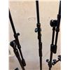 Image 8 : Qty 7 Metal Adjustable Microphone Stands