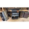 Image 1 : Qty 2 JBL STX800 Speakers, QSC PLX2502 Amplifiers, Leprecon LP-1524 Console, On-Stage Mic Stands, et