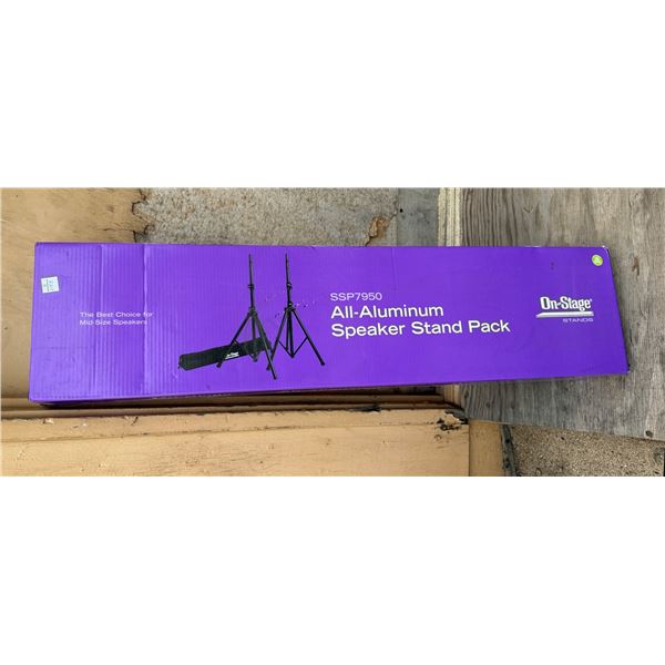 On-Stage SSP7950 All-Aluminum Speaker Stand Pack (New in Box)