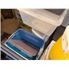 Image 4 : Multiple Plastic Bins, Organizers, Misc Coolers, etc