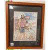 Image 1 : Lifeguard Artwork, Wood Framed & Matted
