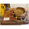 Image 2 : Canoe Rides Registration Stand w/ Lauhala Hat & Bowl 20" x 16" x 32"H