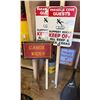 Image 1 : Canoe Rides Sign w/ Caution & No Trespassing Signs