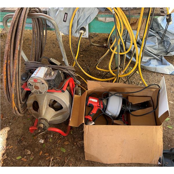 RIDGID K-400 Drum Machine, Drain Cleaning Machine, Cable, etc