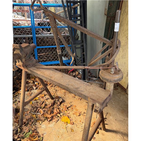Ironworker's Work Bench w/ Vise & Clamp