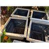 Image 10 : Qty 8 Square Planters