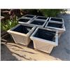 Image 8 : Qty 8 Square Planters