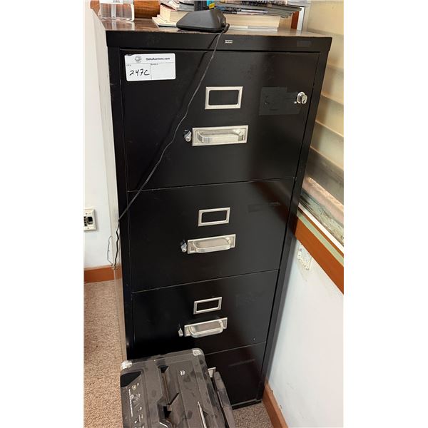 Metal 4-Drawer Filing Cabinet 19" x 52"H