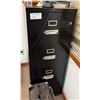 Image 1 : Metal 4-Drawer Filing Cabinet 19" x 52"H