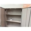 Image 3 : Spacesaver Metal 2-Door Storage Cabinet w/ Inside Shelving 42" x 12" x 76"H