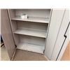 Image 5 : Spacesaver Metal 2-Door Storage Cabinet w/ Inside Shelving 42" x 12" x 76"H
