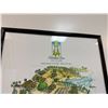 Image 2 : Paradise Cove Luau Village Map, Framed 25" x 30"