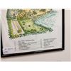 Image 4 : Paradise Cove Luau Village Map, Framed 25" x 30"