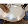 Image 2 : Oval Conference Table w/ Wooden Edge 112" x 63" x 30" (contents not included)