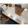 Image 3 : Oval Conference Table w/ Wooden Edge 112" x 63" x 30" (contents not included)
