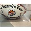 Image 3 : Paradise Cove Pro Bowl 2000 & 2001 Souvenir Footballs in Display Cases & Carved Tiki