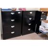Image 1 : Qty 4 Metal Filing Cabinets - 3 Lateral & 1 Vertical