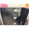 Image 4 : Qty 4 Metal Filing Cabinets - 3 Lateral & 1 Vertical