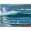 Image 3 : Ocean Scene Artwork by Artist Budd, Wood Framed & Matted 30" x 26"