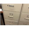 Image 3 : Qty 3 Metal 4-Drawer Filing Cabinets