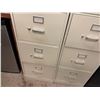 Image 4 : Qty 3 Metal 4-Drawer Filing Cabinets