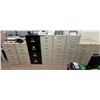 Image 1 : Qty 8 Metal Filing Cabinets: Four 4-Drawer & Four 3-Drawer