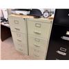 Image 2 : Qty 8 Metal Filing Cabinets: Four 4-Drawer & Four 3-Drawer