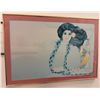 Image 1 : Hawaiian Woman Artwork by Diana Hansen Young 877/2000, Framed & Matted 38" x 26"
