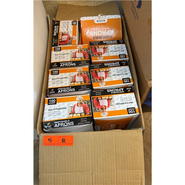 Multiple Disposable Aprons, New in Boxes