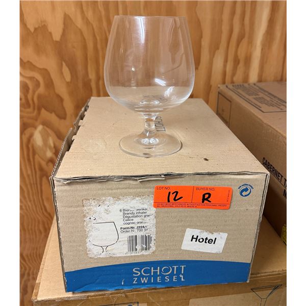 Box of 6 Brandy Inhaler Snifter Glasses