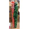 Image 1 : Qty 2 Bolts Floral Print Fabric, Green & Orange