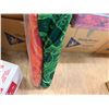 Image 4 : Qty 2 Bolts Floral Print Fabric, Green & Orange