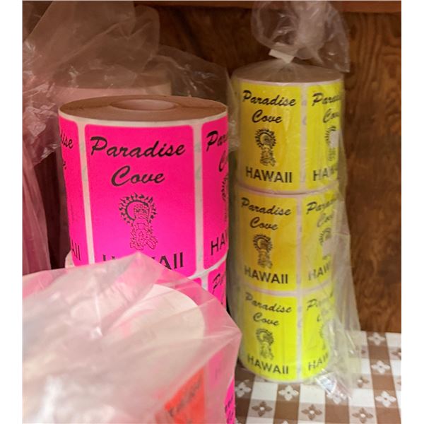 Multiple Rolls Paradise Cove Stickers & Labels