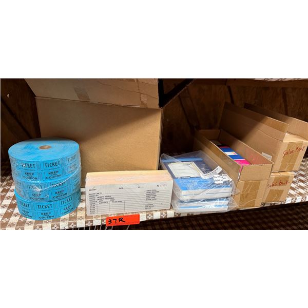 Multiple Ticket Rolls, Receipt Books, Work Order Books, etc