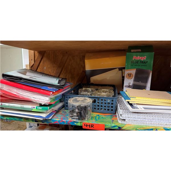 Multiple Legal Pads, Show File Displays, Binder Clips, Composition Books, etc