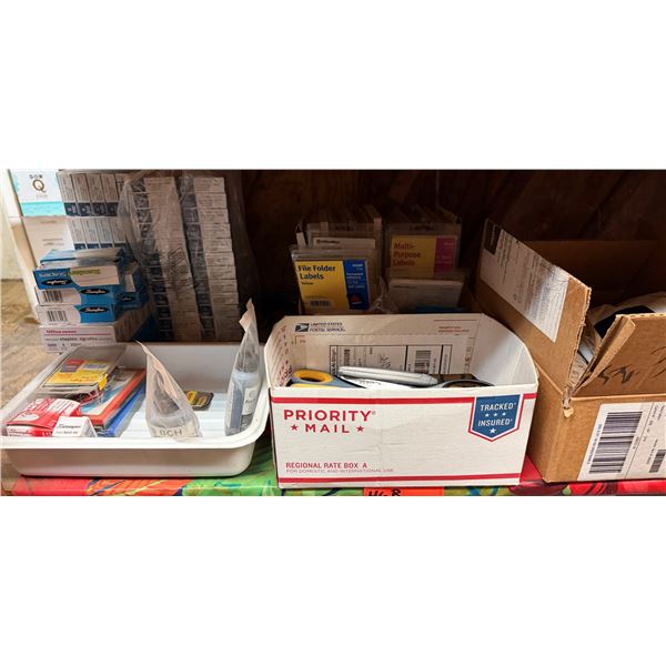 Multiple Key Tags, File Folder Labels, Scissors, etc