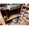 Image 16 : Contents of Shelf: Wire, Fluorescent Tubes, Stage Lamps, Fittings, Carpet, Lawson Storage Drawers, P