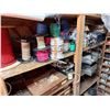 Image 2 : Contents of Shelf: Wire, Fluorescent Tubes, Stage Lamps, Fittings, Carpet, Lawson Storage Drawers, P