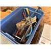 Image 41 : Contents of Shelf: Wire, Fluorescent Tubes, Stage Lamps, Fittings, Carpet, Lawson Storage Drawers, P