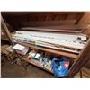 Image 4 : Contents of Shelf: Wire, Fluorescent Tubes, Stage Lamps, Fittings, Carpet, Lawson Storage Drawers, P