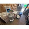 Image 5 : Contents of Shelf: Wire, Fluorescent Tubes, Stage Lamps, Fittings, Carpet, Lawson Storage Drawers, P
