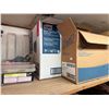 Image 14 : Contents of Shelf: Tiki Torches, Fittings, Towel & Soap Dispensers,  Lawson Storage Drawers, etc