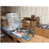 Image 15 : Contents of Shelf: Tiki Torches, Fittings, Towel & Soap Dispensers,  Lawson Storage Drawers, etc