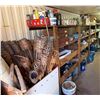 Image 1 : Contents of Shelf: Tiki Torches, Fittings, Towel & Soap Dispensers,  Lawson Storage Drawers, etc