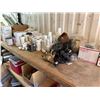Image 3 : Contents of Shelf: Tiki Torches, Fittings, Towel & Soap Dispensers,  Lawson Storage Drawers, etc