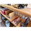 Image 4 : Contents of Shelf: Tiki Torches, Fittings, Towel & Soap Dispensers,  Lawson Storage Drawers, etc
