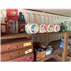 Image 5 : Contents of Shelf: Tiki Torches, Fittings, Towel & Soap Dispensers,  Lawson Storage Drawers, etc