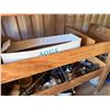 Image 6 : Contents of Shelf: Tiki Torches, Fittings, Towel & Soap Dispensers,  Lawson Storage Drawers, etc