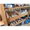 Image 7 : Contents of Shelf: Tiki Torches, Fittings, Towel & Soap Dispensers,  Lawson Storage Drawers, etc