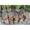 Image 1 : Qty Approx. 50 Concrete Border Blocks 11" x 4"H